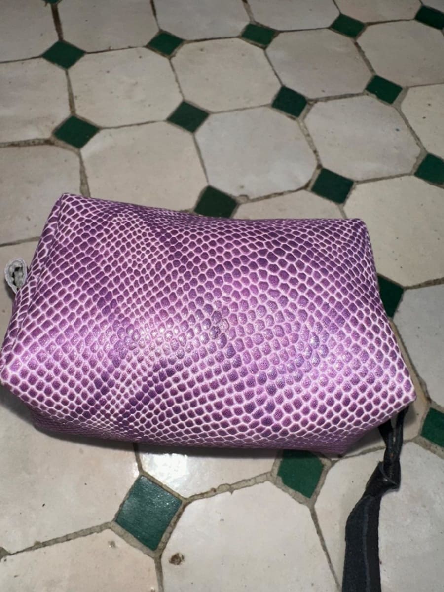   small bag leather Purple, Black Morocco
