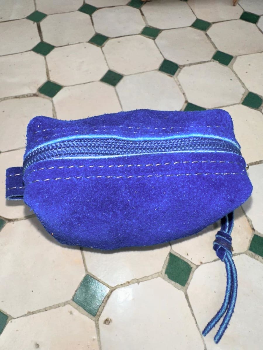   small bag leather Blue Morocco