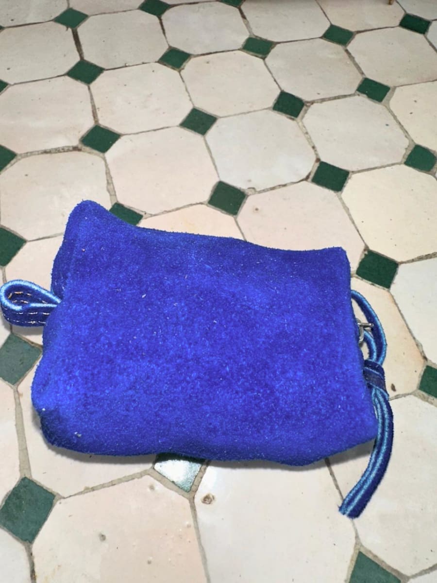   small bag leather Blue Morocco