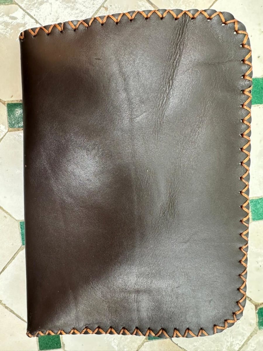   small bag leather and Sabra silk Brown Morocco