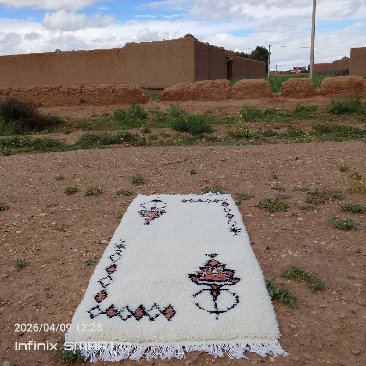  Rug   and  Brown, Black Morocco