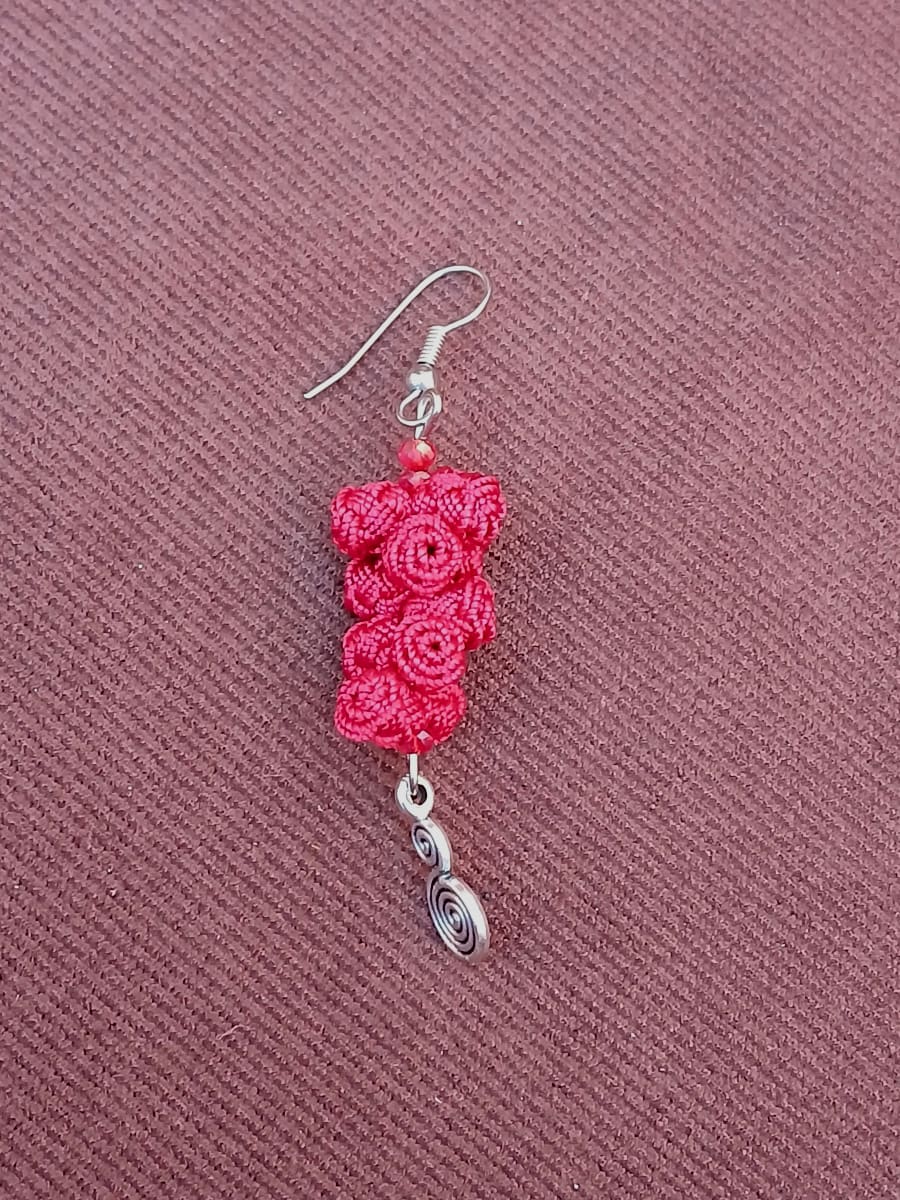 Button Dangle Earrings