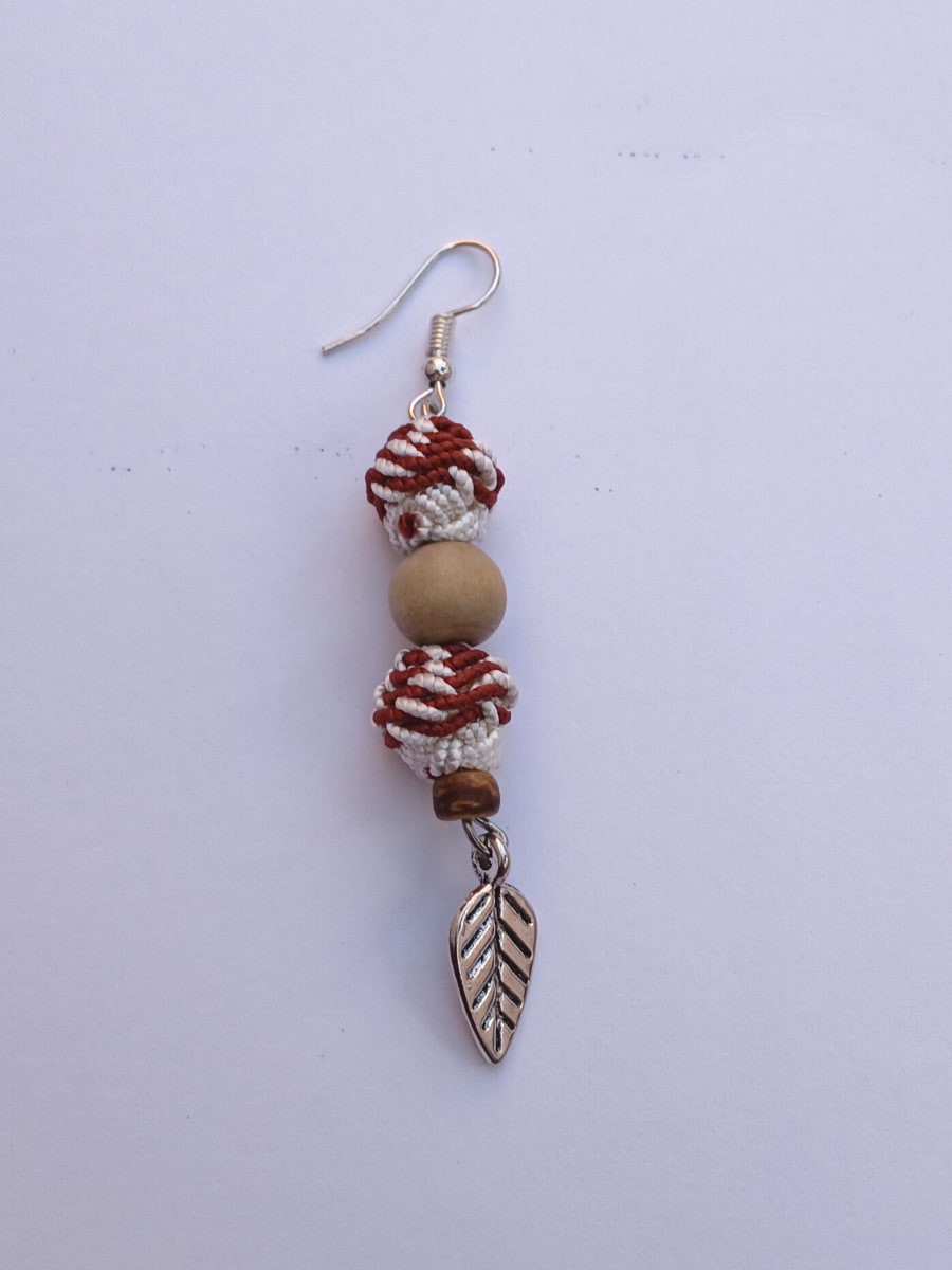 Button Dangle Earrings
