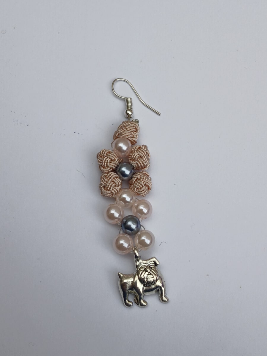 Button Dangle Earrings