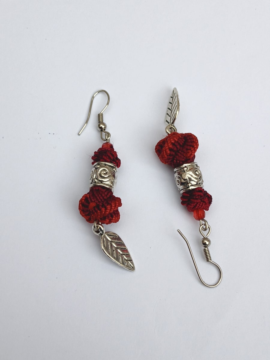 Button Dangle Earrings
