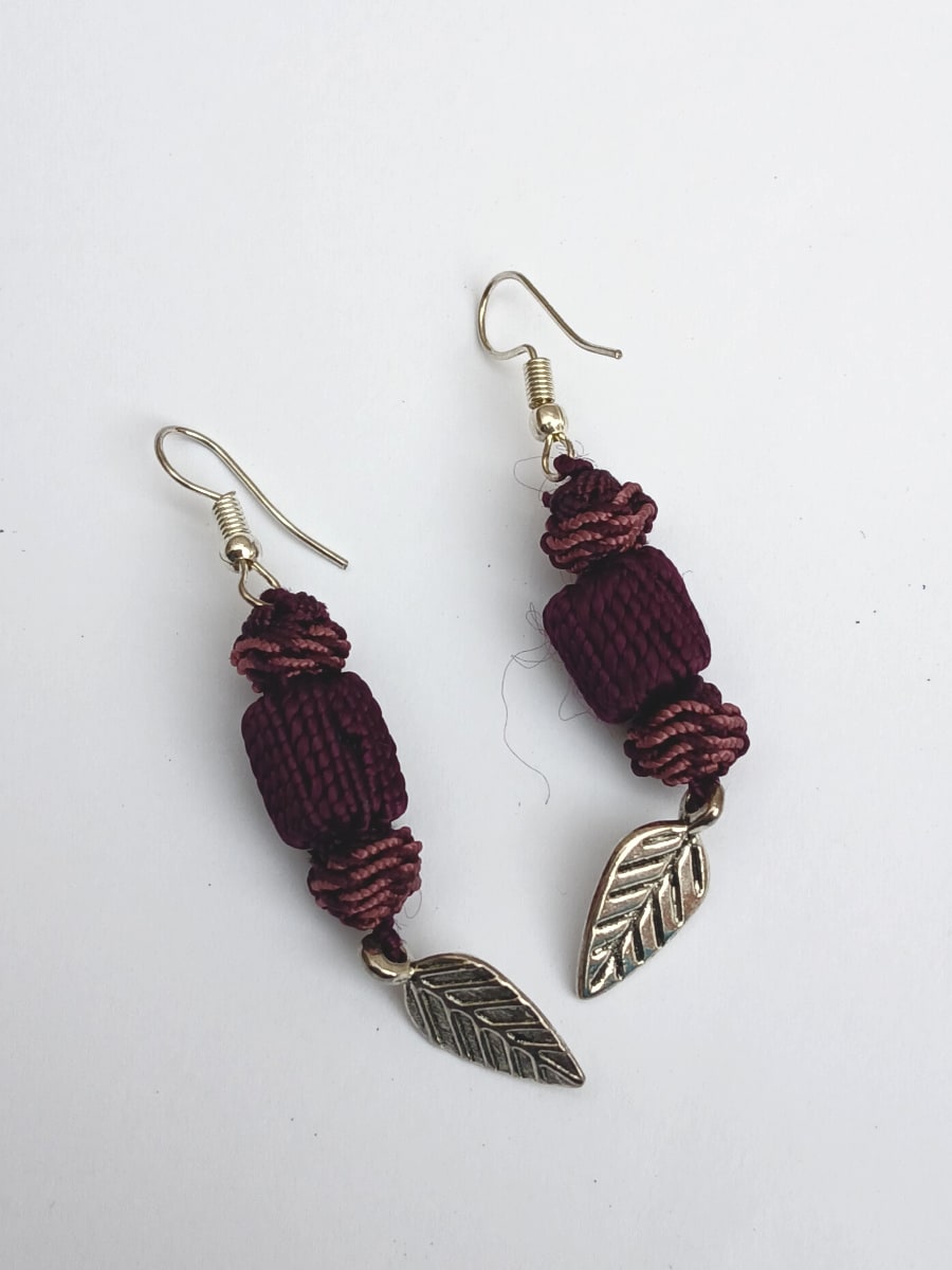 Button Dangle Earrings