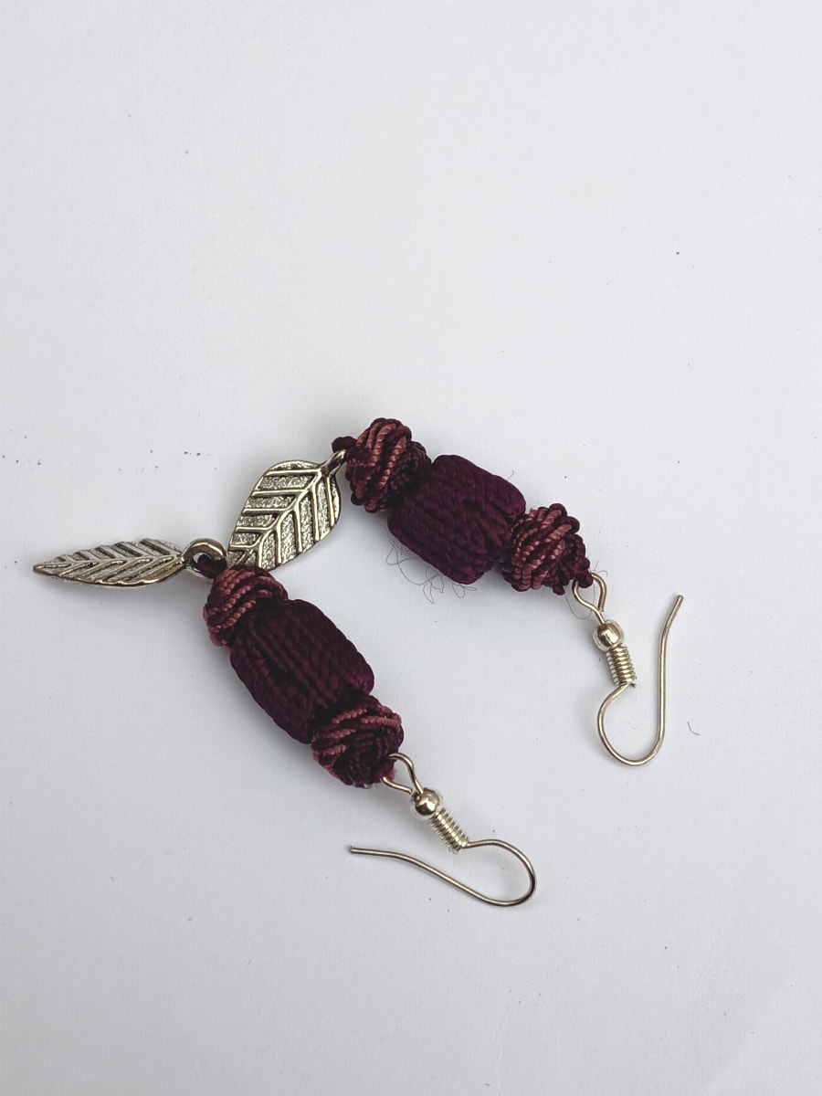 Button Dangle Earrings