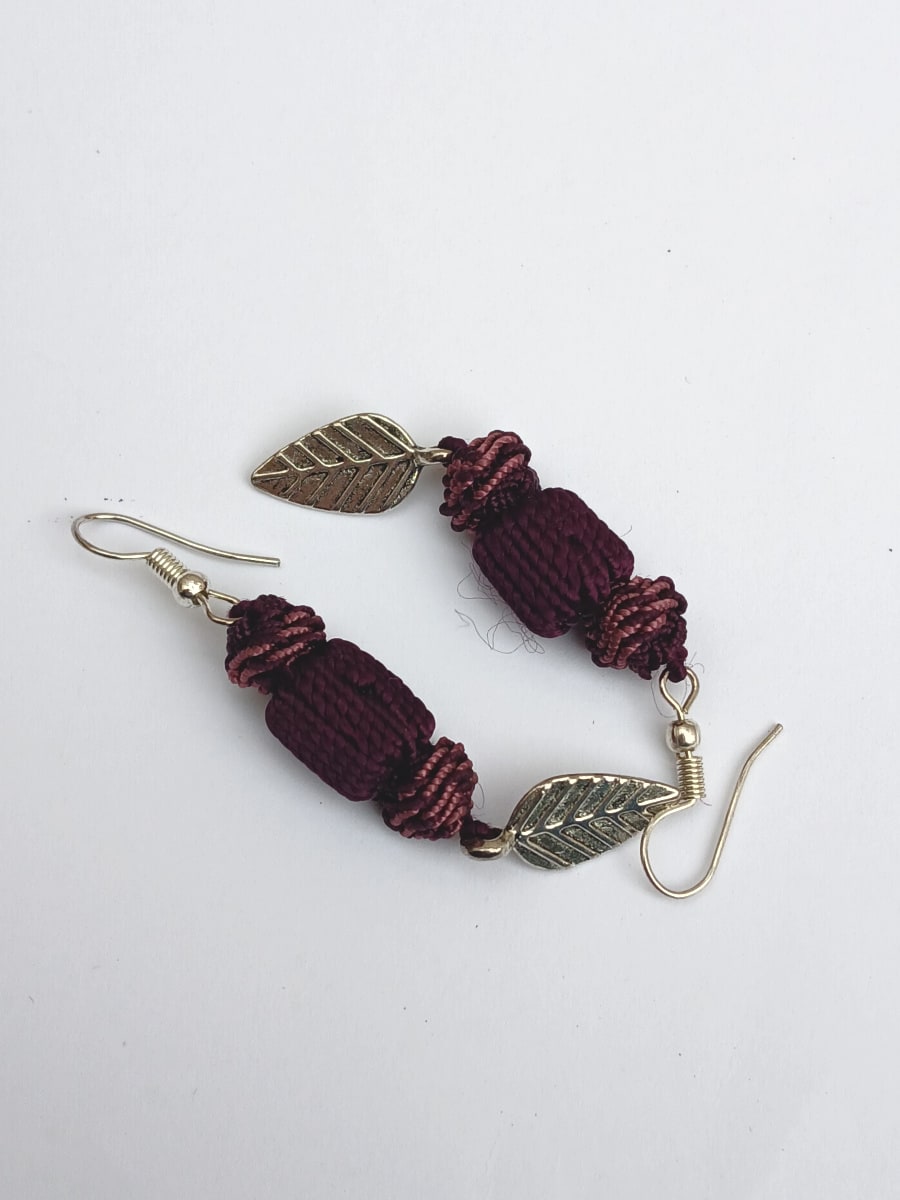 Button Dangle Earrings