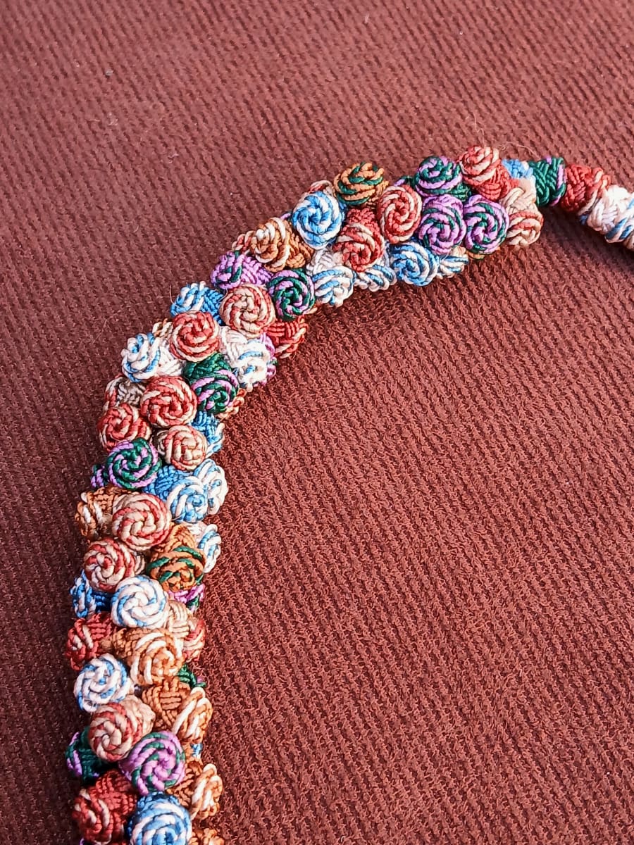  Cluster Necklace  Colored Morocco