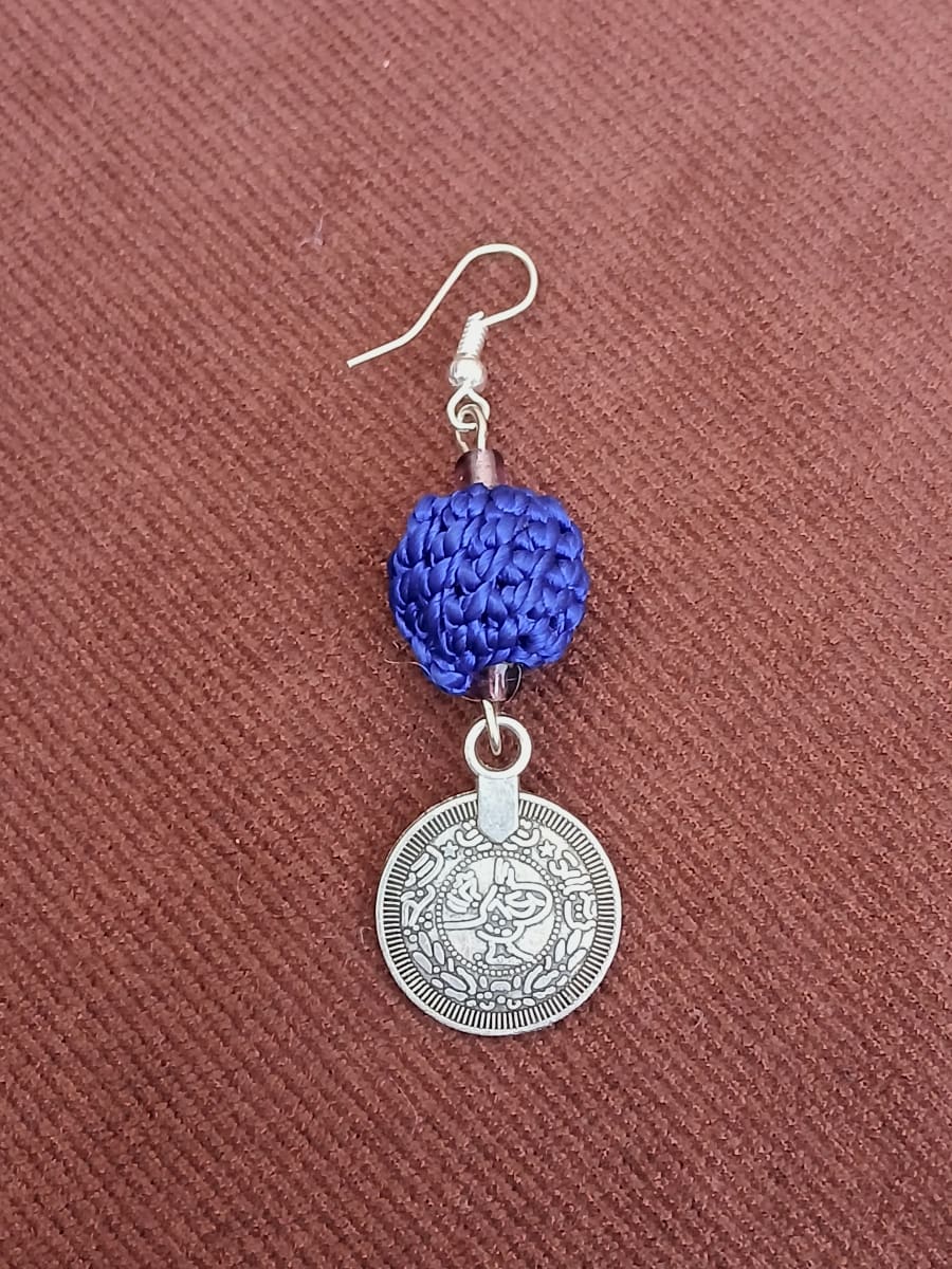 Button Dangle Earrings