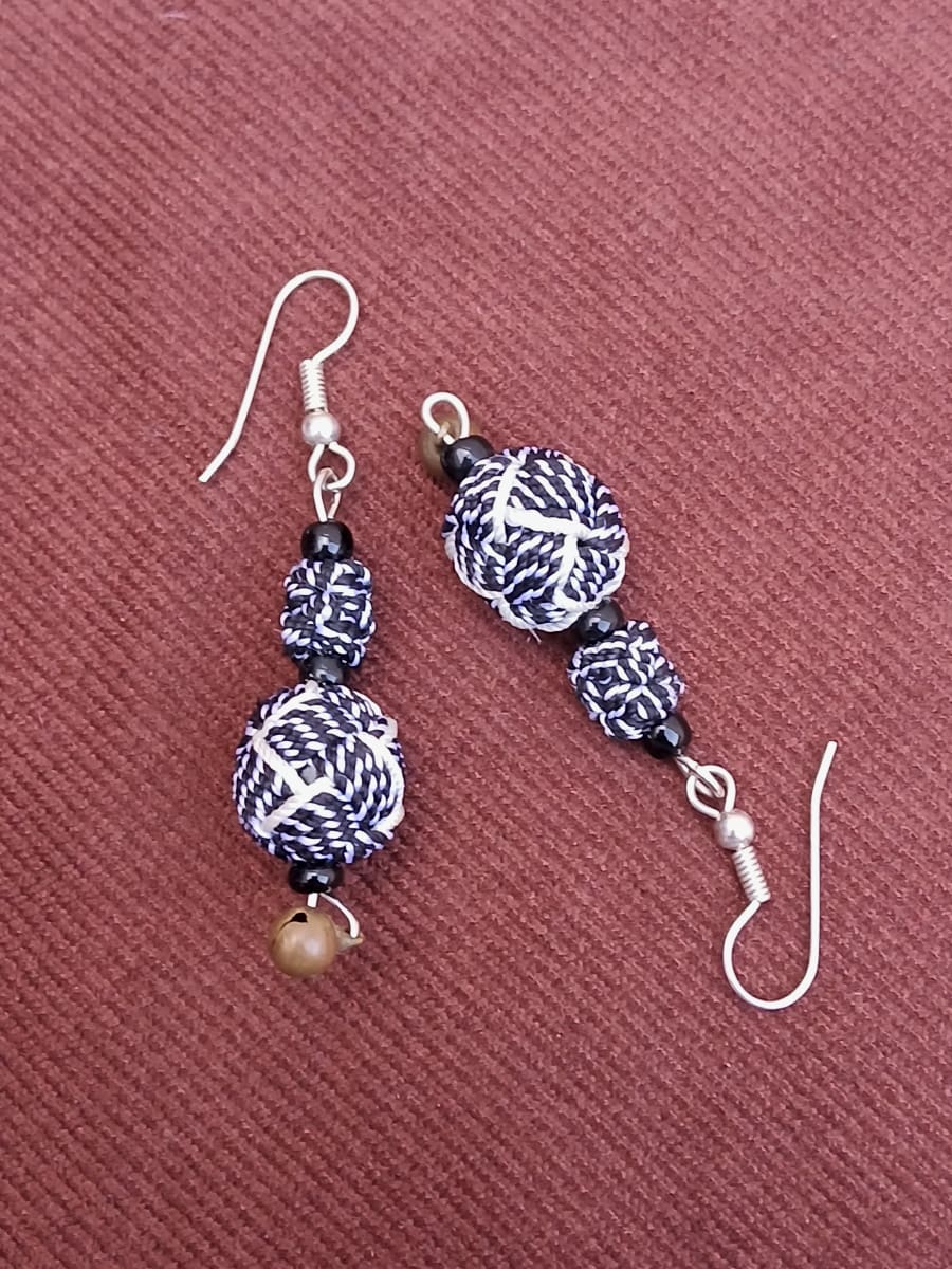 Button Dangle Earrings