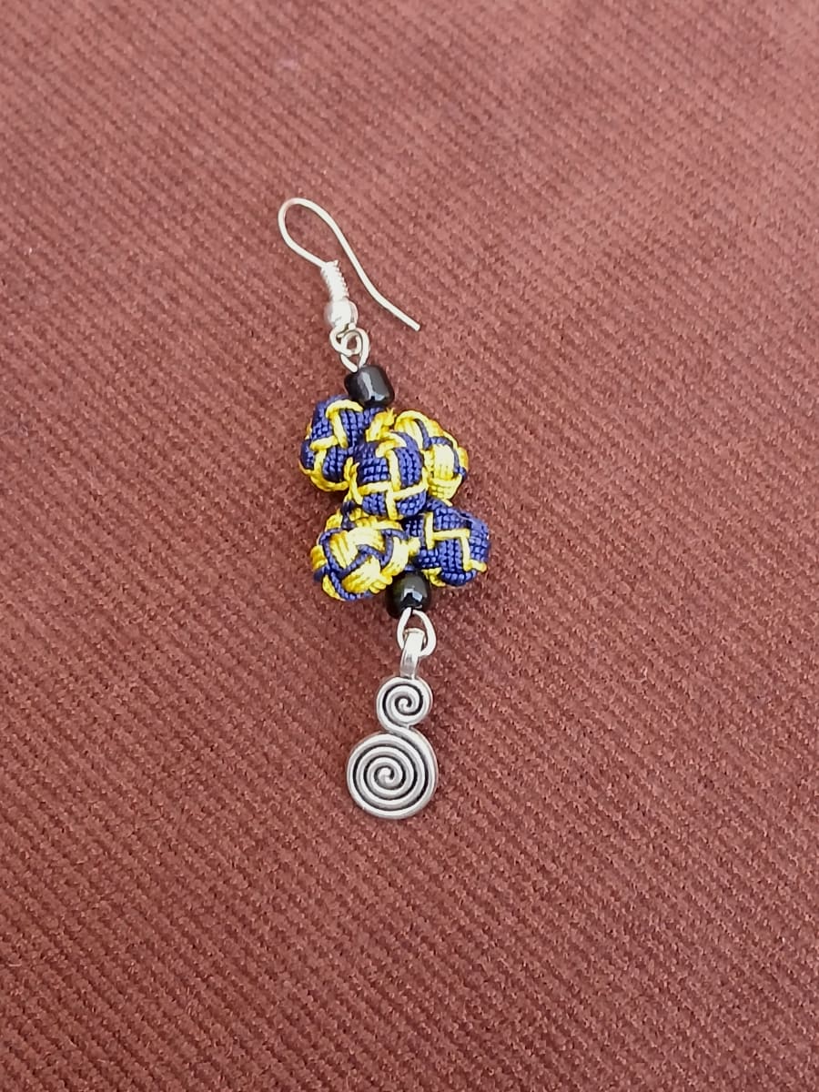 Button Dangle Earrings