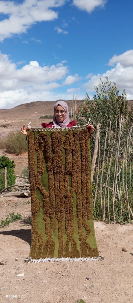  Mixed handmade rug  Brown, White Morocco