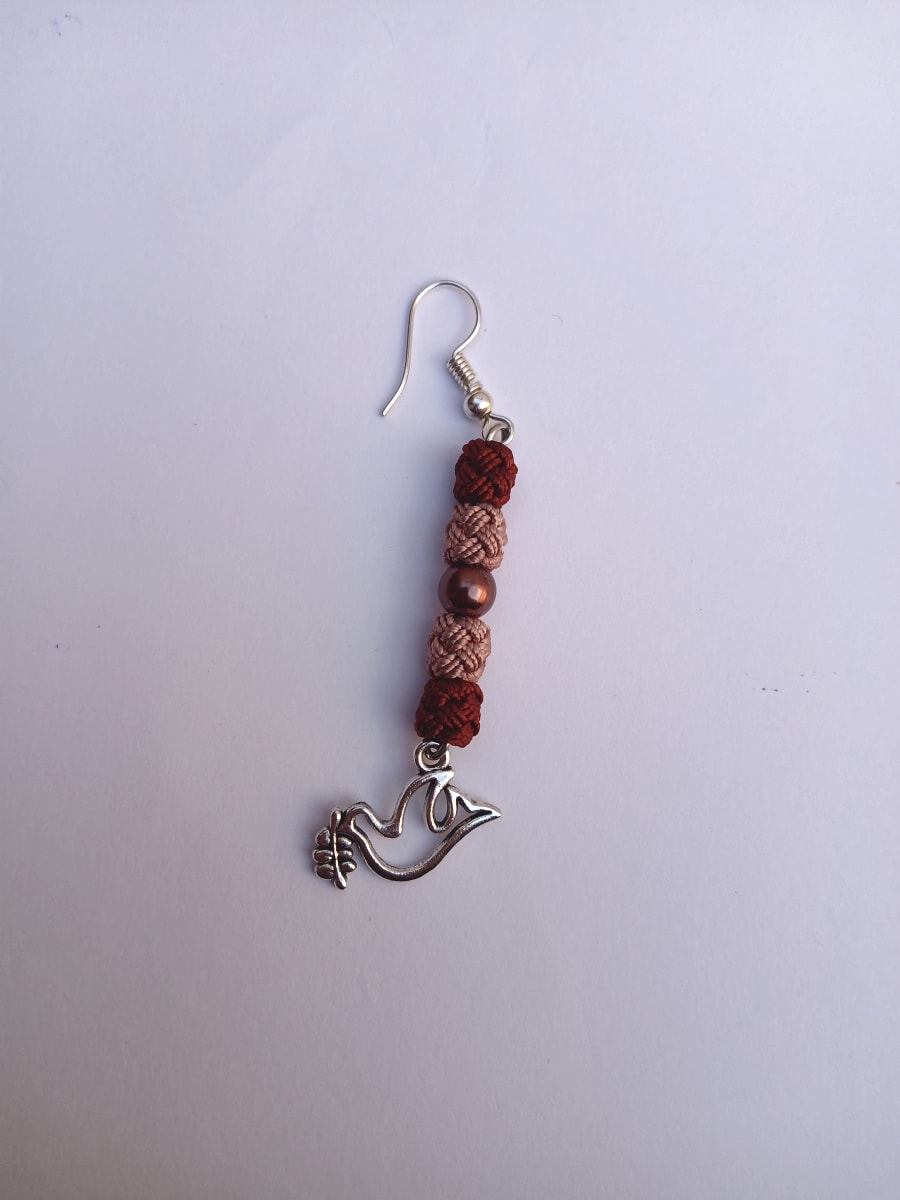 Button Dangle Earrings