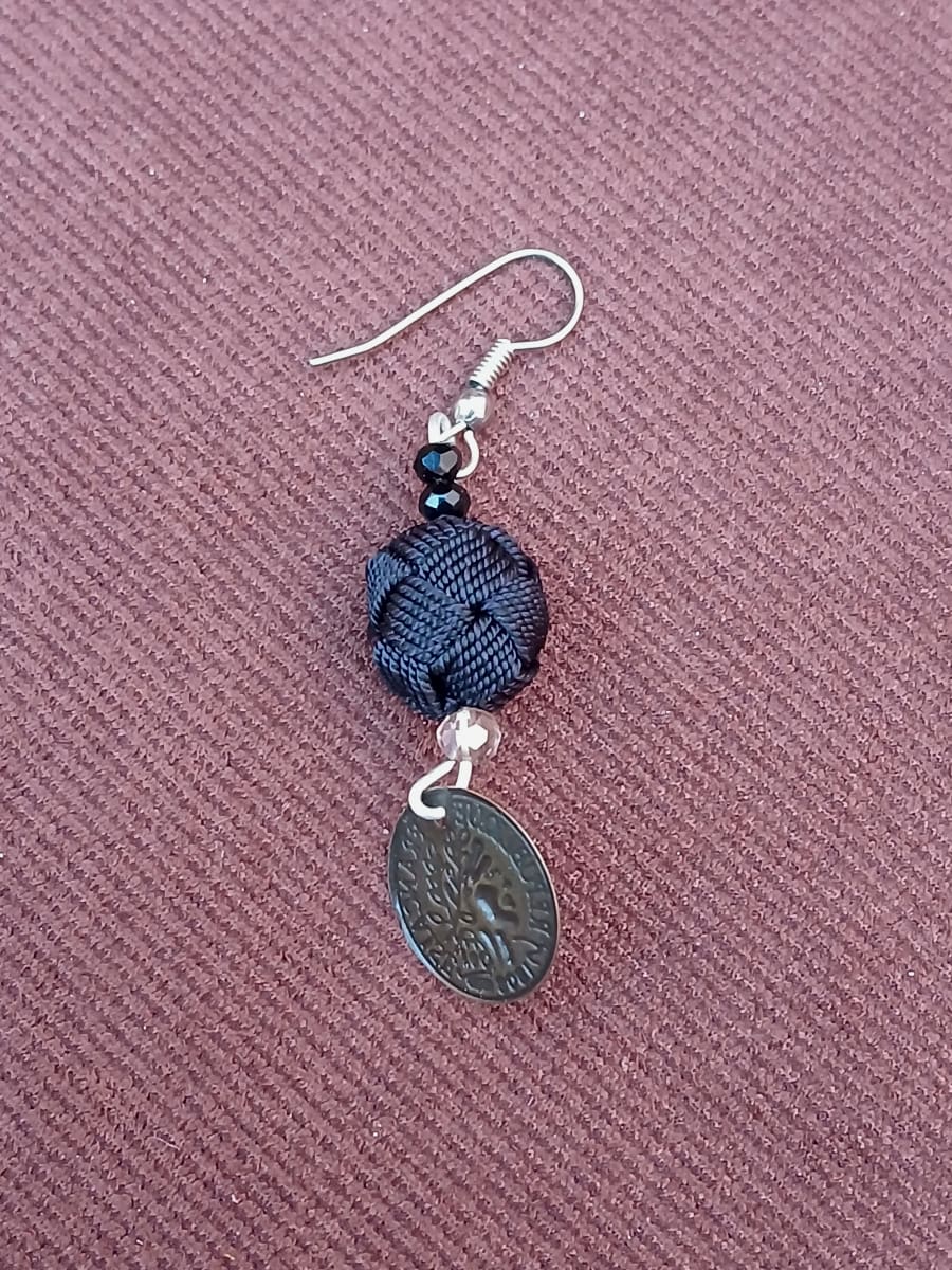 Button Dangle Earrings