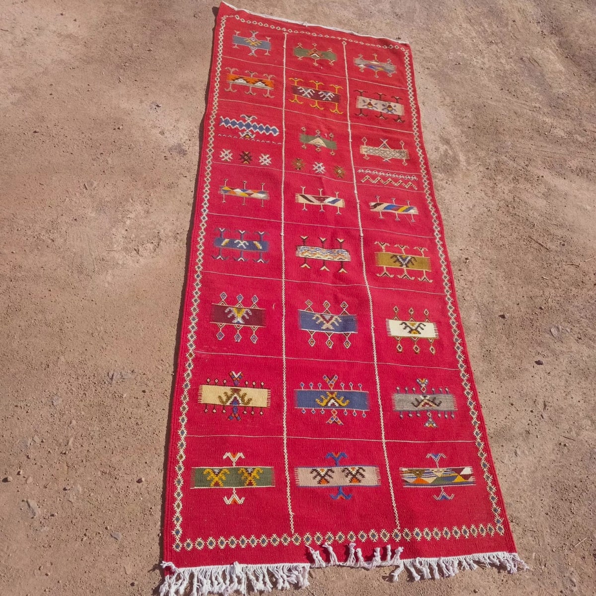 Handmade Moroccan Flatweave Rug