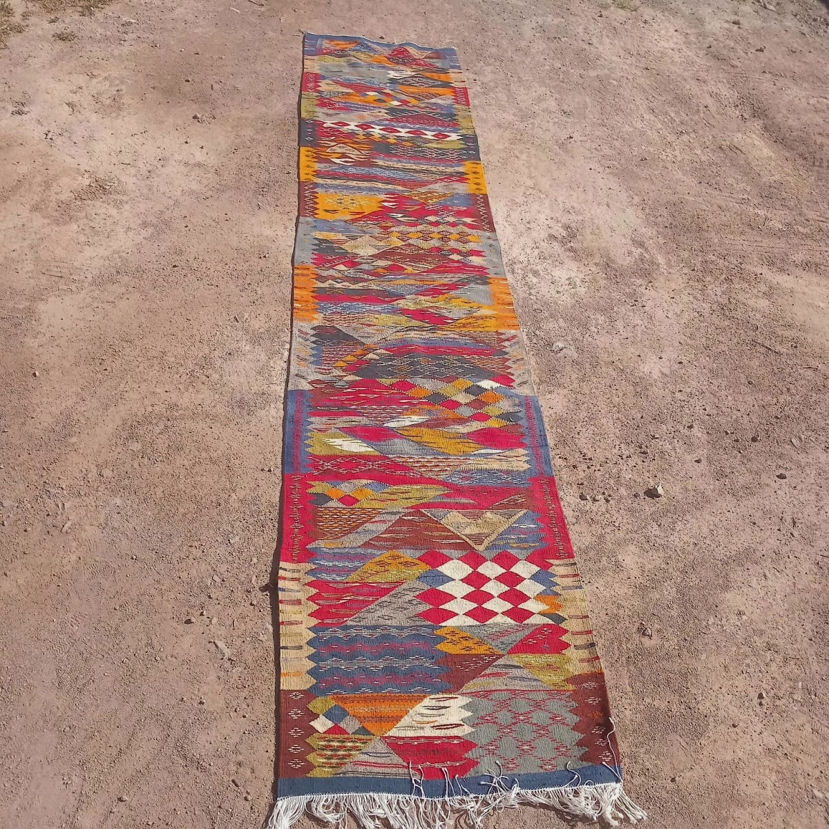 Handmade Moroccan Flatweave Rug