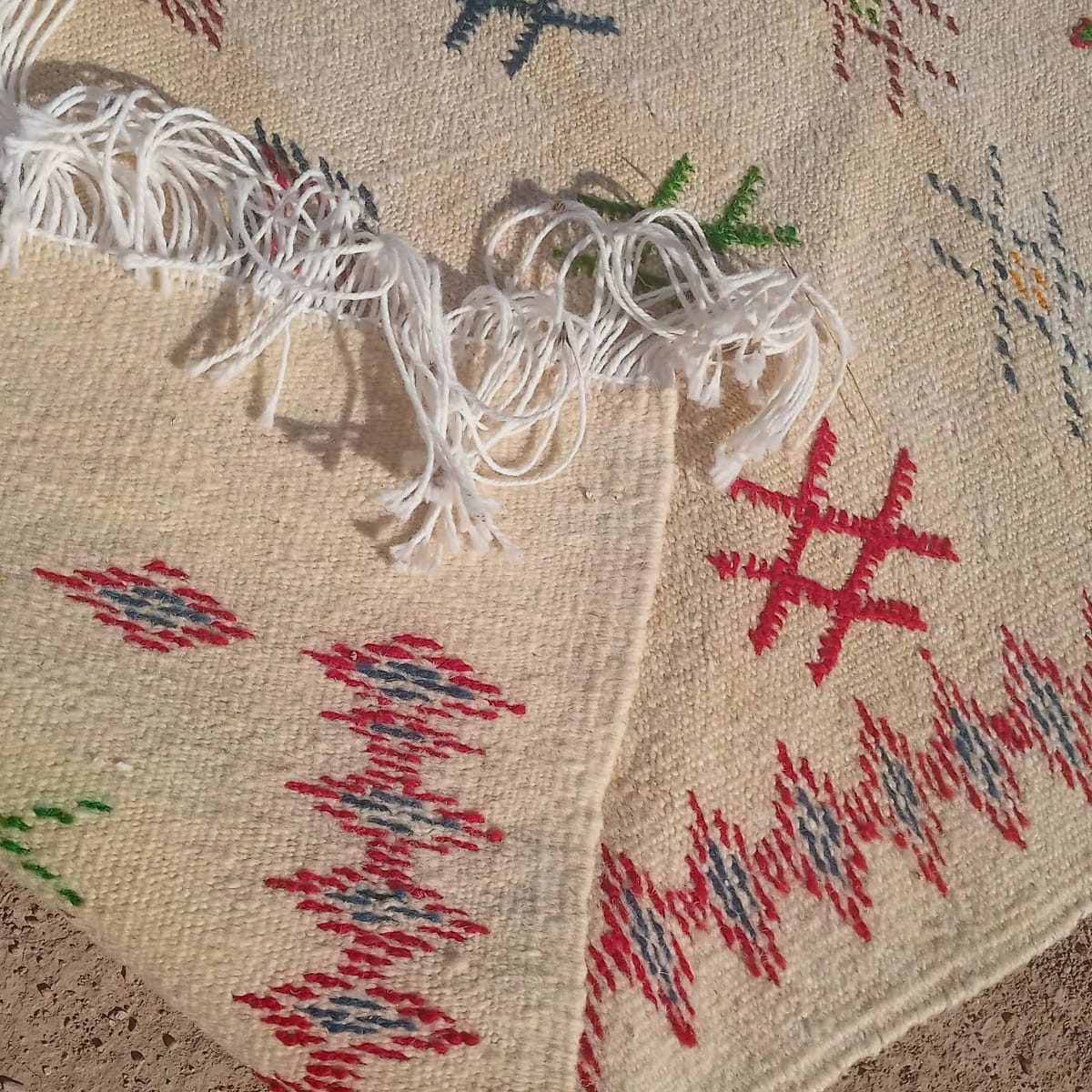 Handmade Moroccan Flatweave Rug