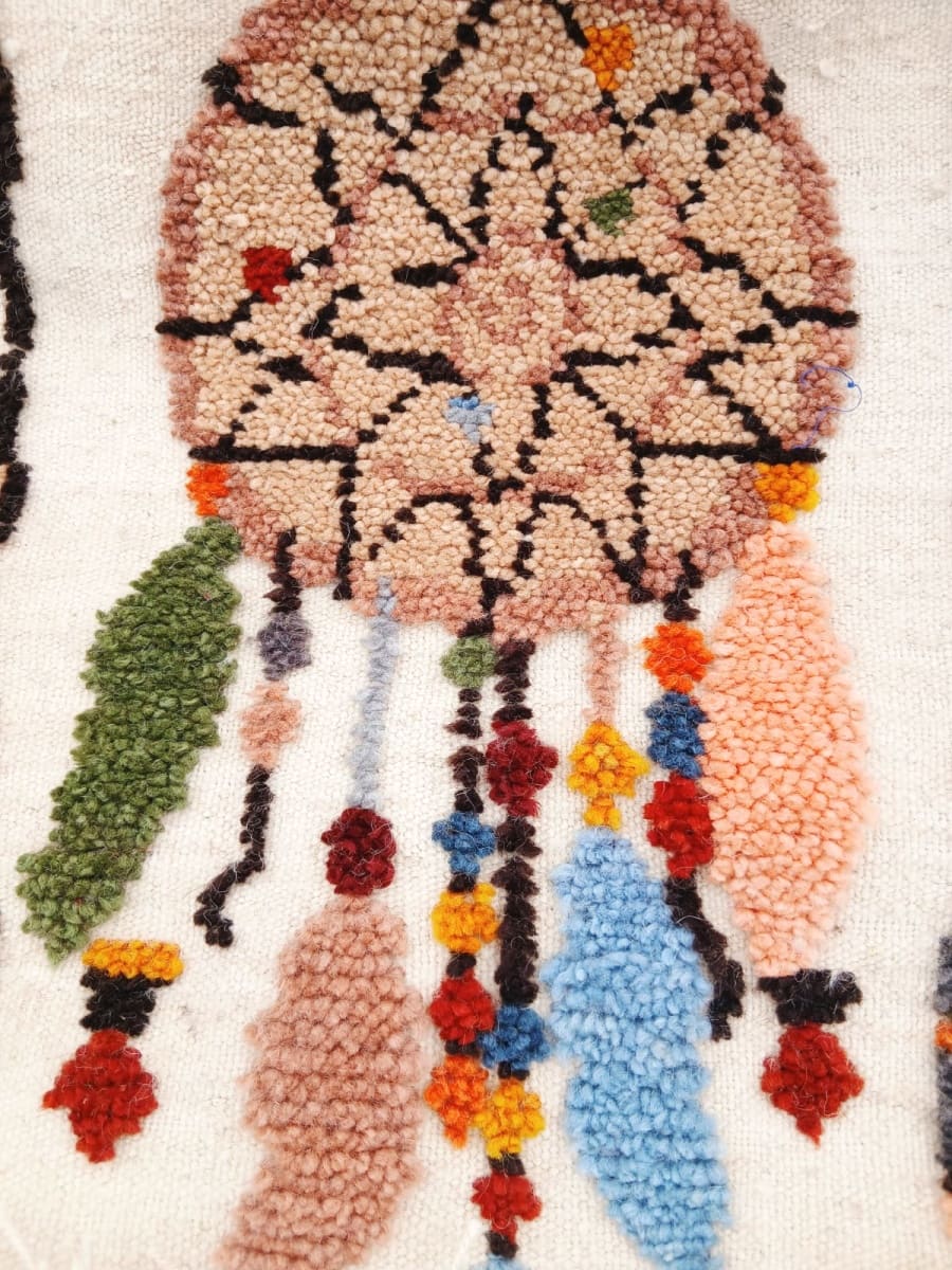 Handmade rug wall-hanging