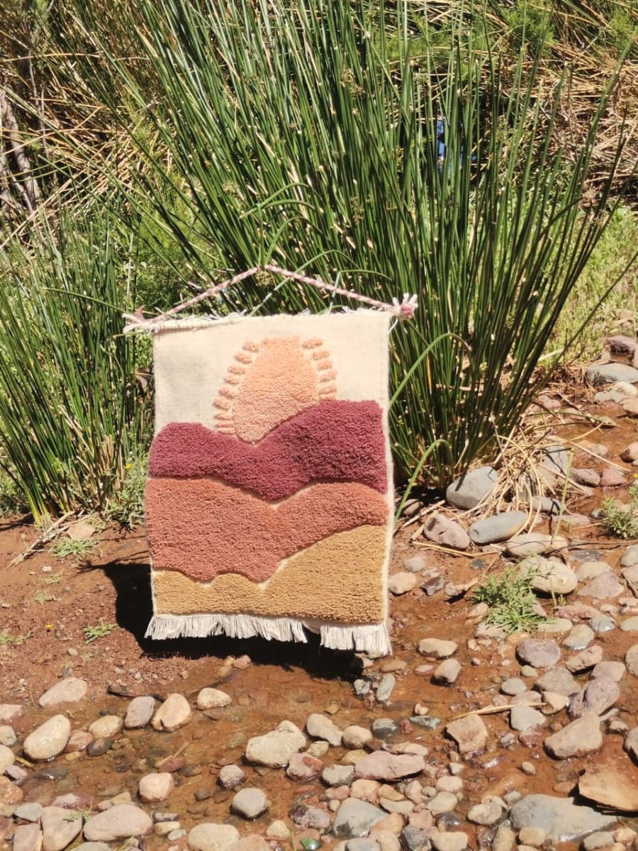 Handmade rug wall-hanging