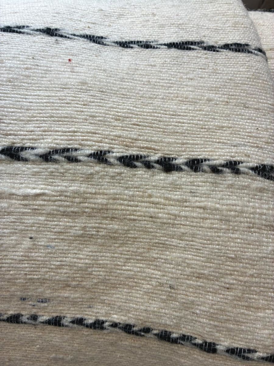  Mendeel Fabric Wool Threads Black, White Morocco