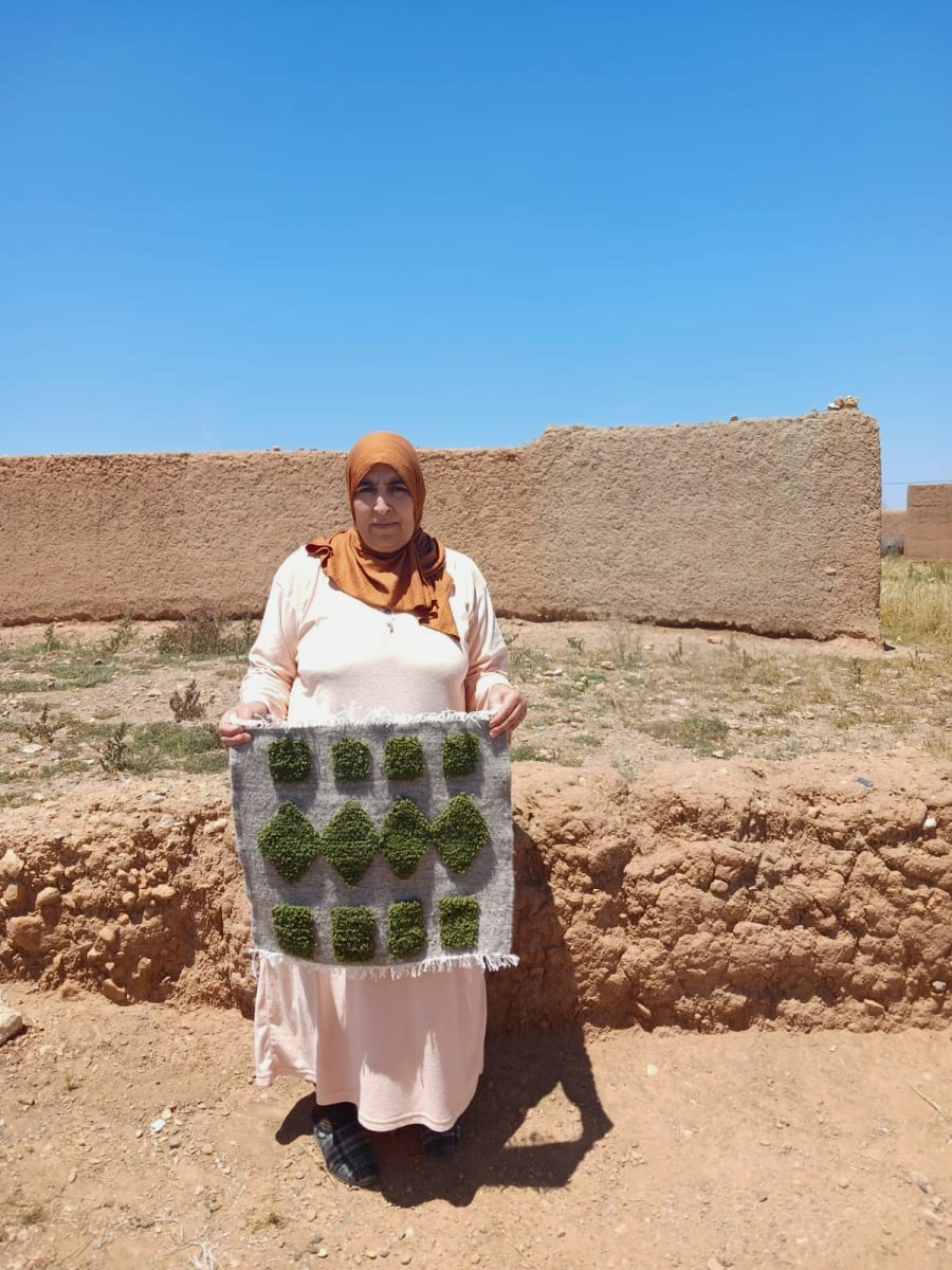  Rug   and  Green, Grey Morocco