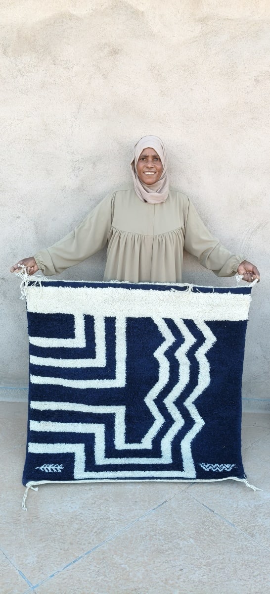 Handmade Moroccan Flatweave Rug