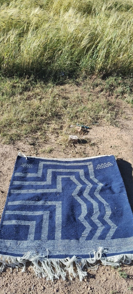 Handmade Moroccan Flatweave Rug