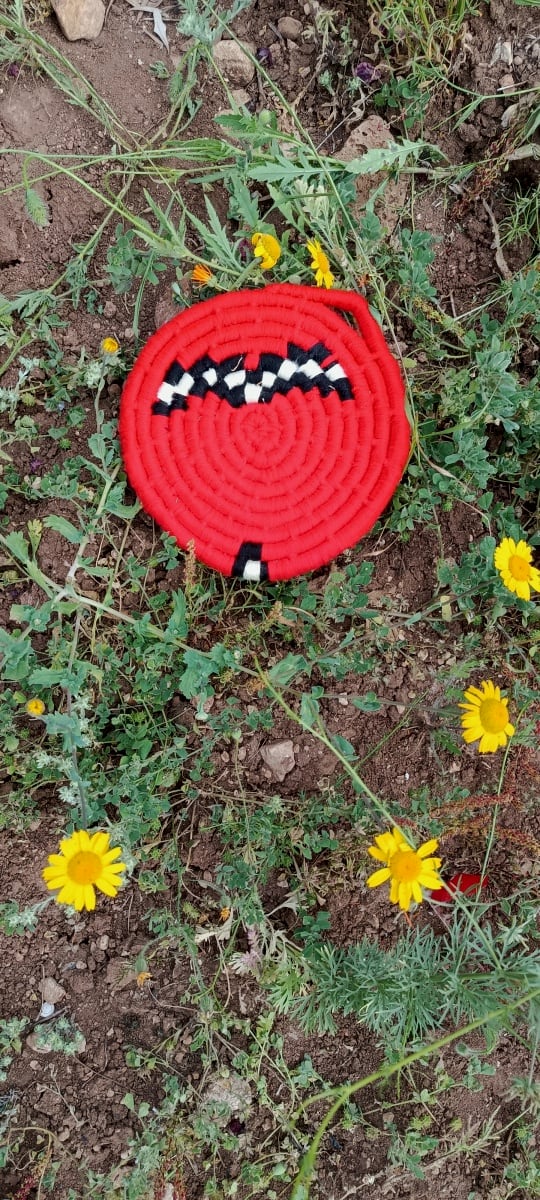 Basket  Red, Black Morocco