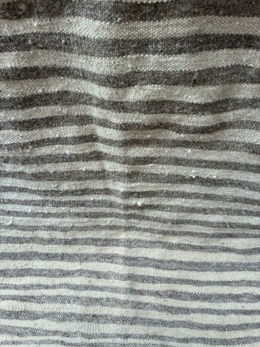  Flatweave Rug Natural Wool Brown, White Morocco