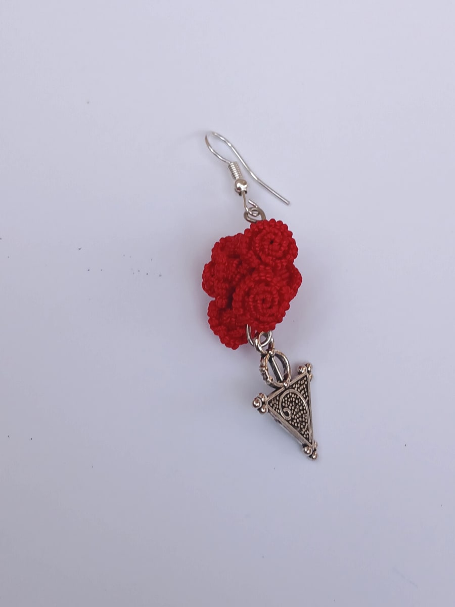Button Dangle Earrings