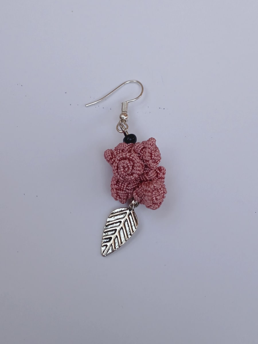 Button Dangle Earrings