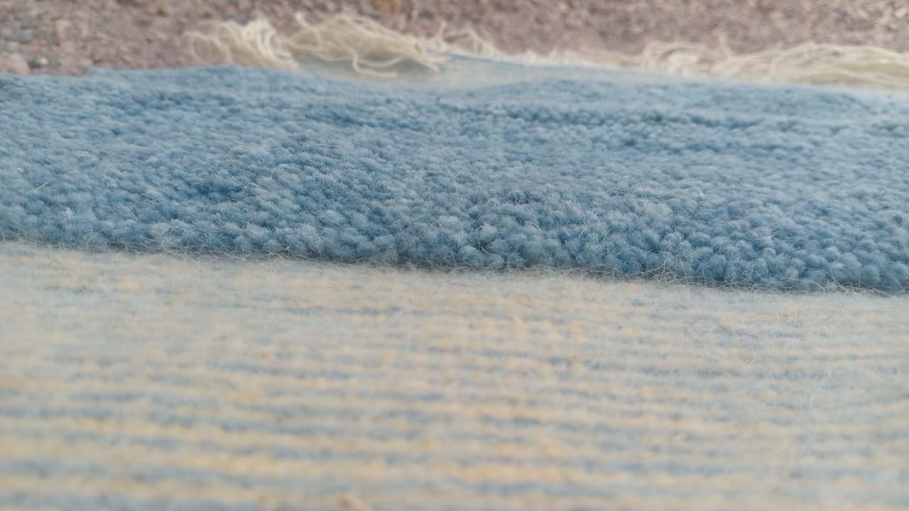  Mixed handmade rug  Light Blue, White Morocco