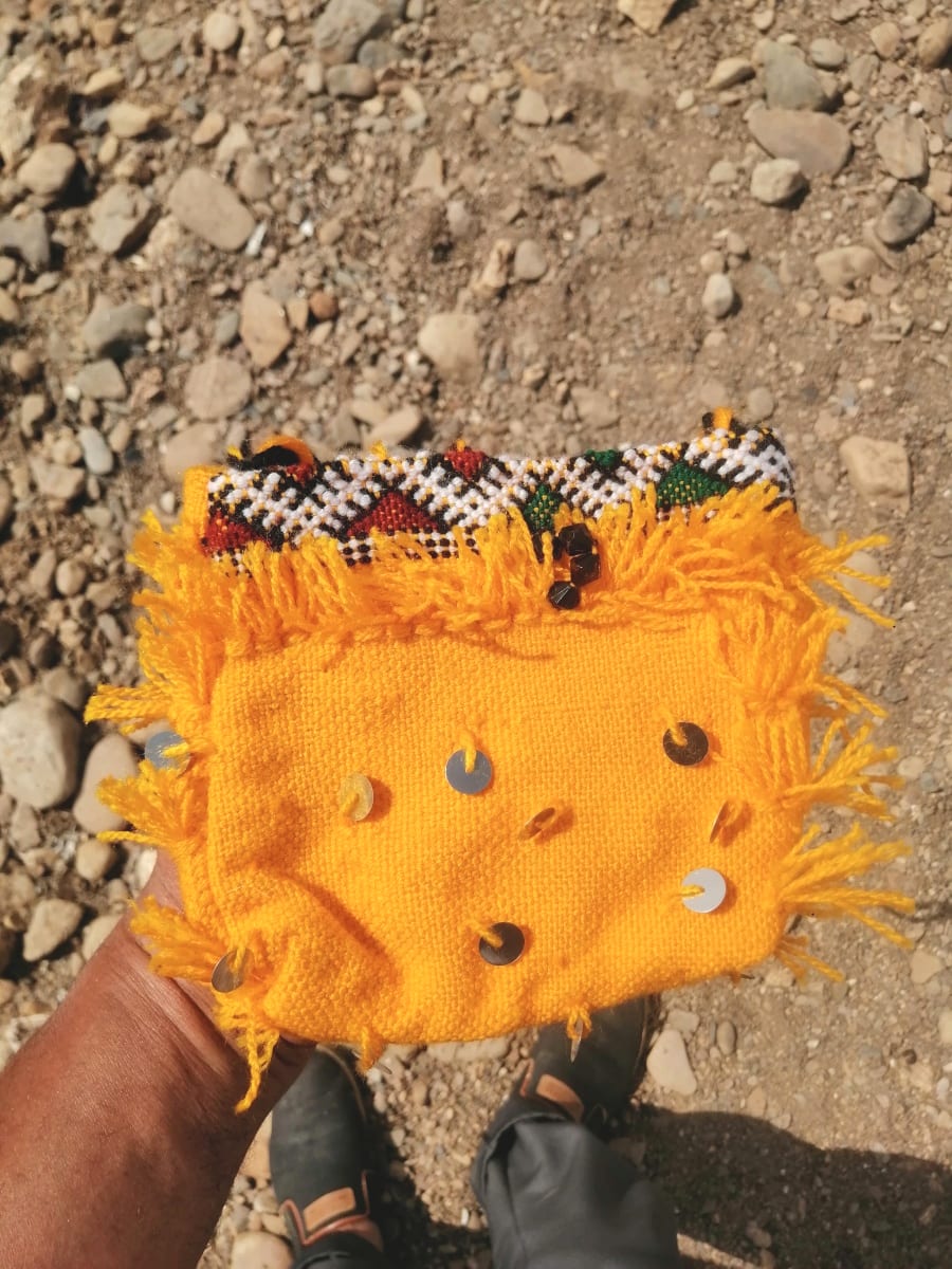  Side Bag Color Thread   Yellow Morocco
