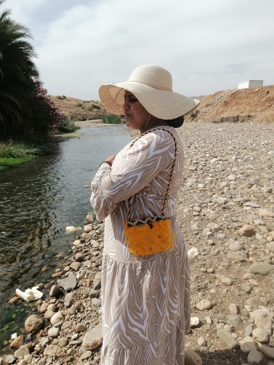  Side Bag Color Thread   Yellow Morocco