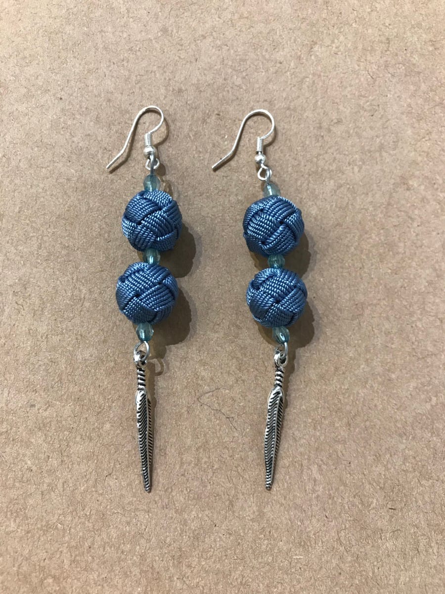  Earring Findings and  Light Blue Morocco