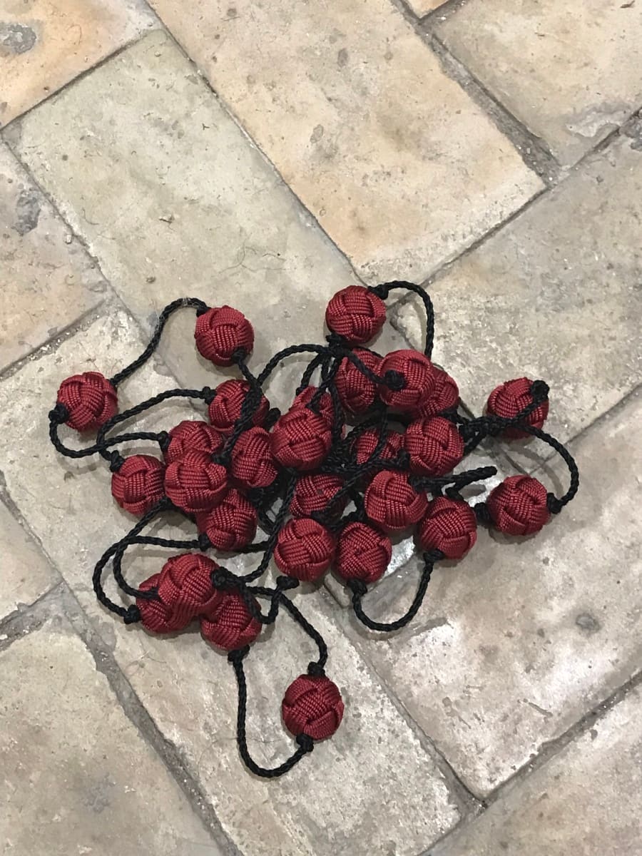  Necklace  Red, Black Morocco