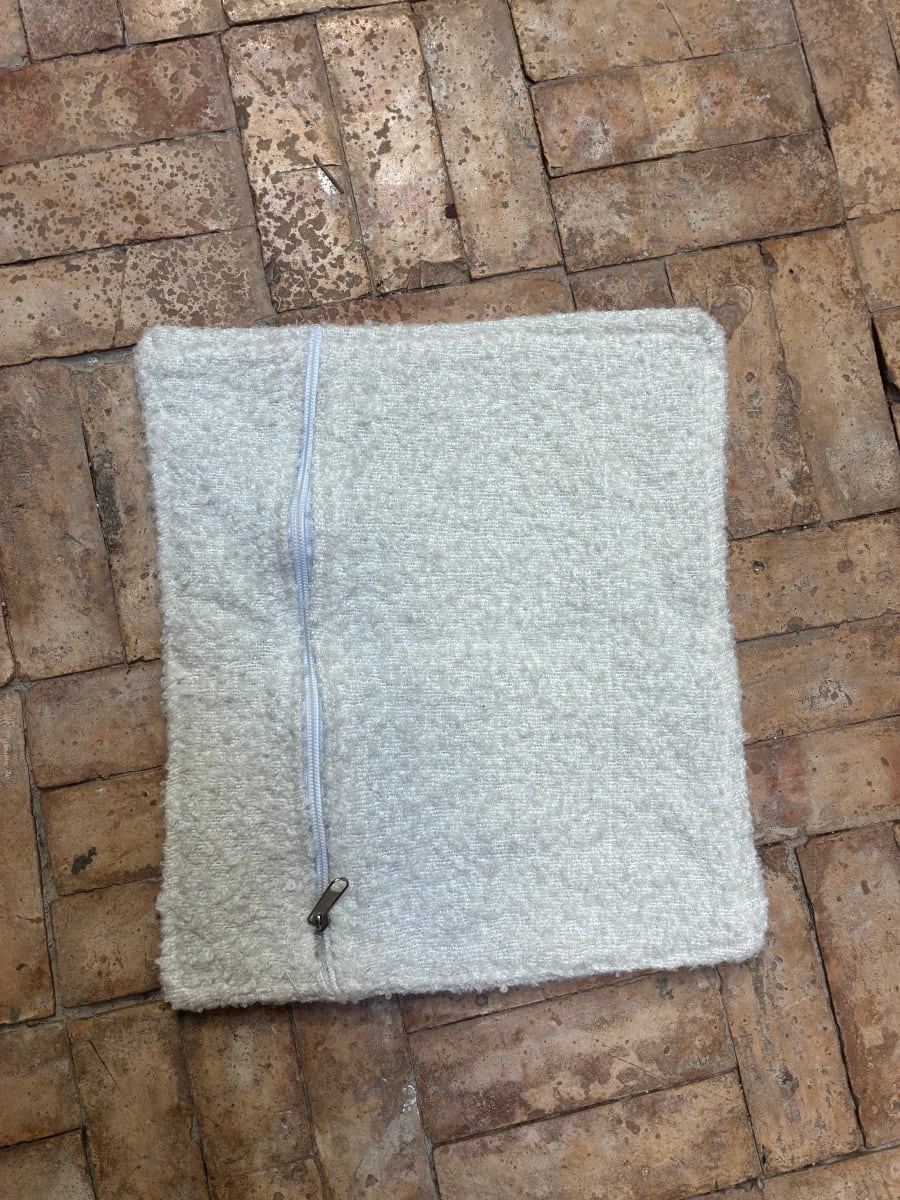  Mendeel Fabric Wool White Morocco