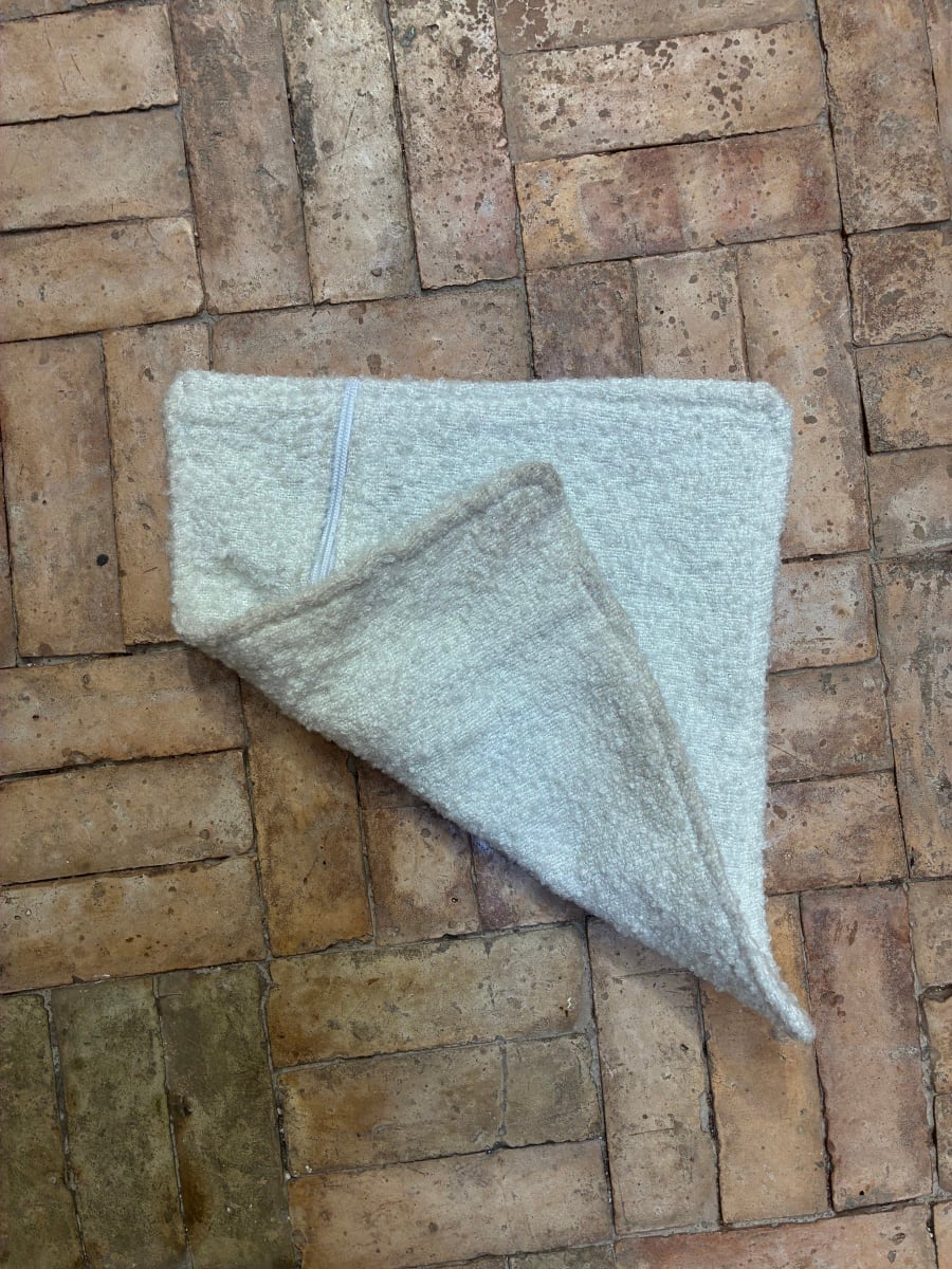  Mendeel Fabric Wool White Morocco