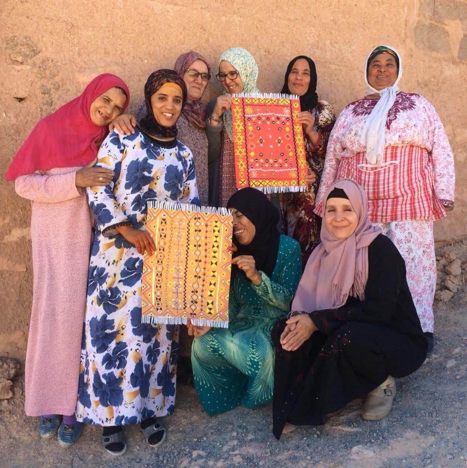 Artisans collaborating on a custom design
