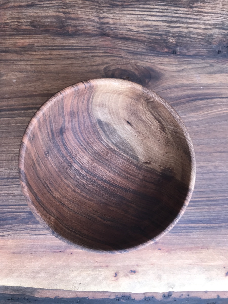 Brown - Hand Carved Natural Mahogany Wooden Bowl (5 x 4 in)