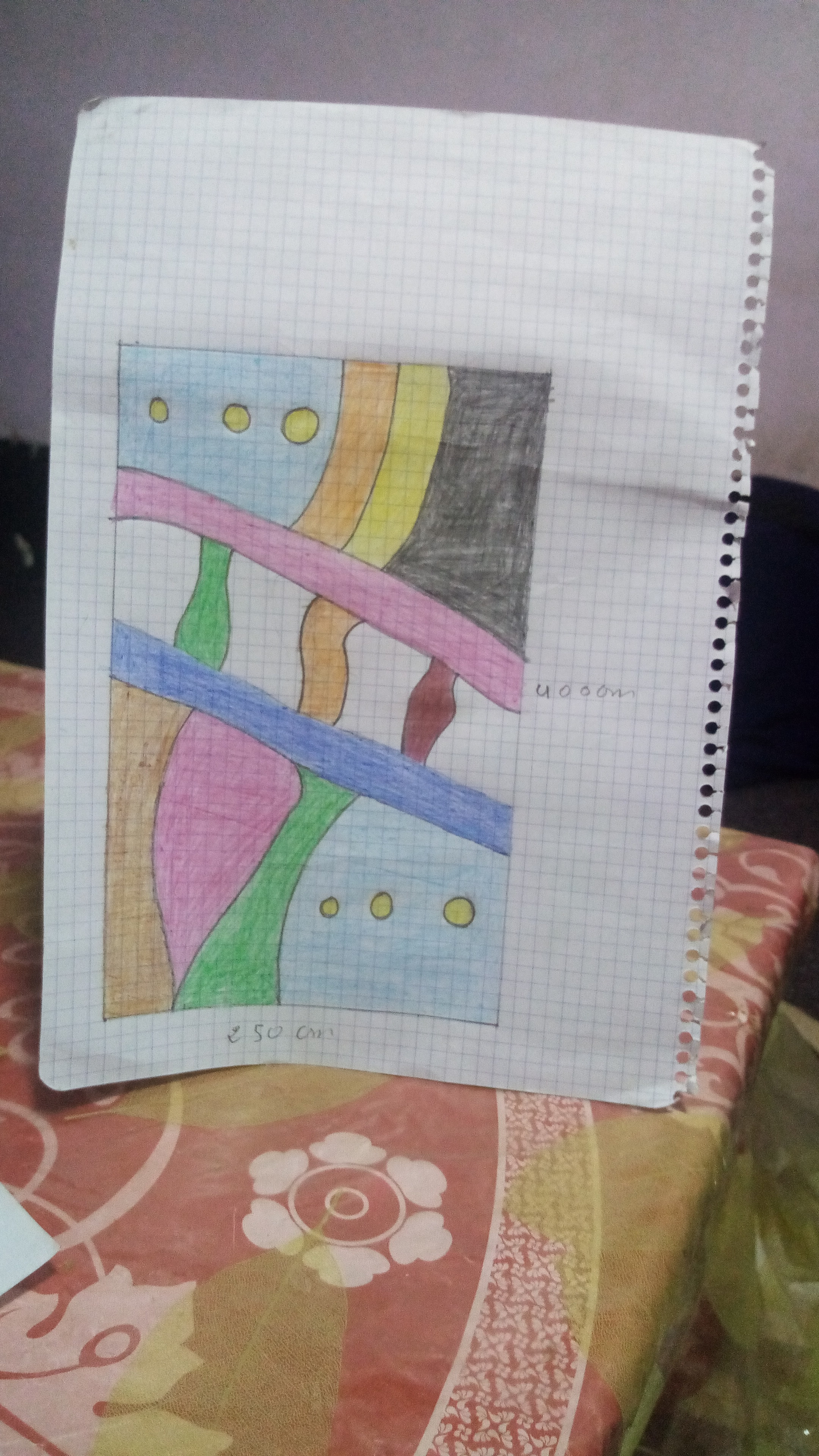  Pile Knot Rug Cotton String Colored Morocco