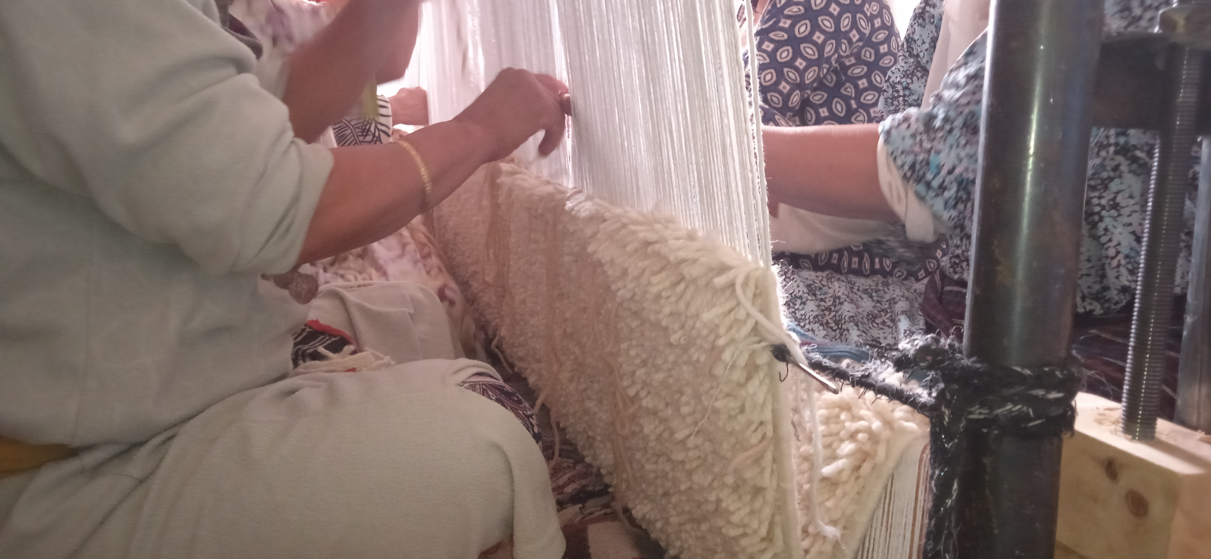  Pileknot Rug Wool warp Brown, White Morocco