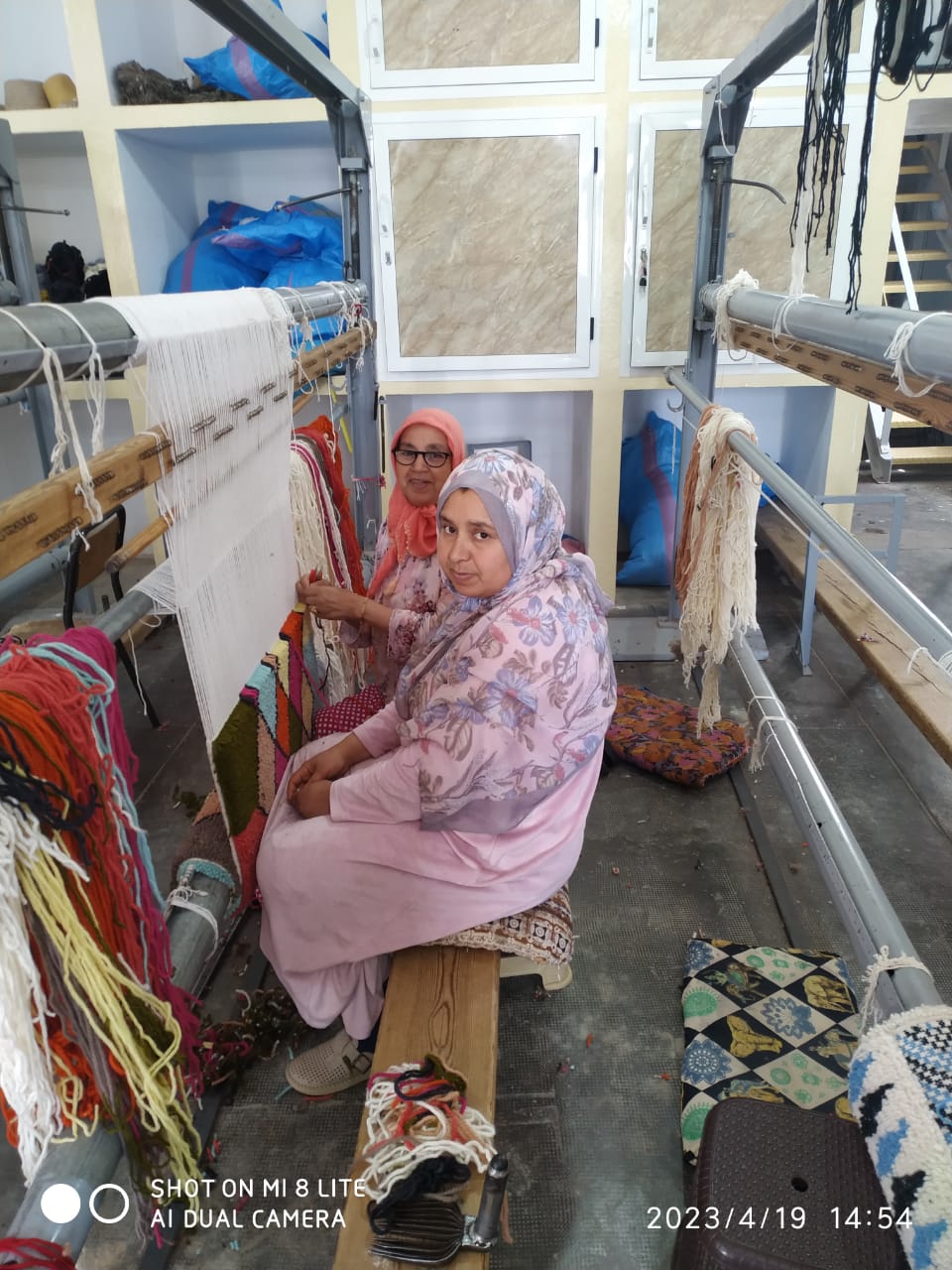  Handmade carpet  Natural wool Colored Morocco
