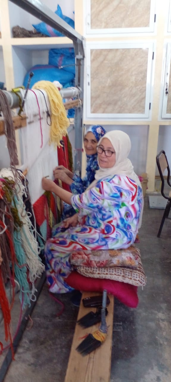  Handmade carpet  Natural wool Colored Morocco