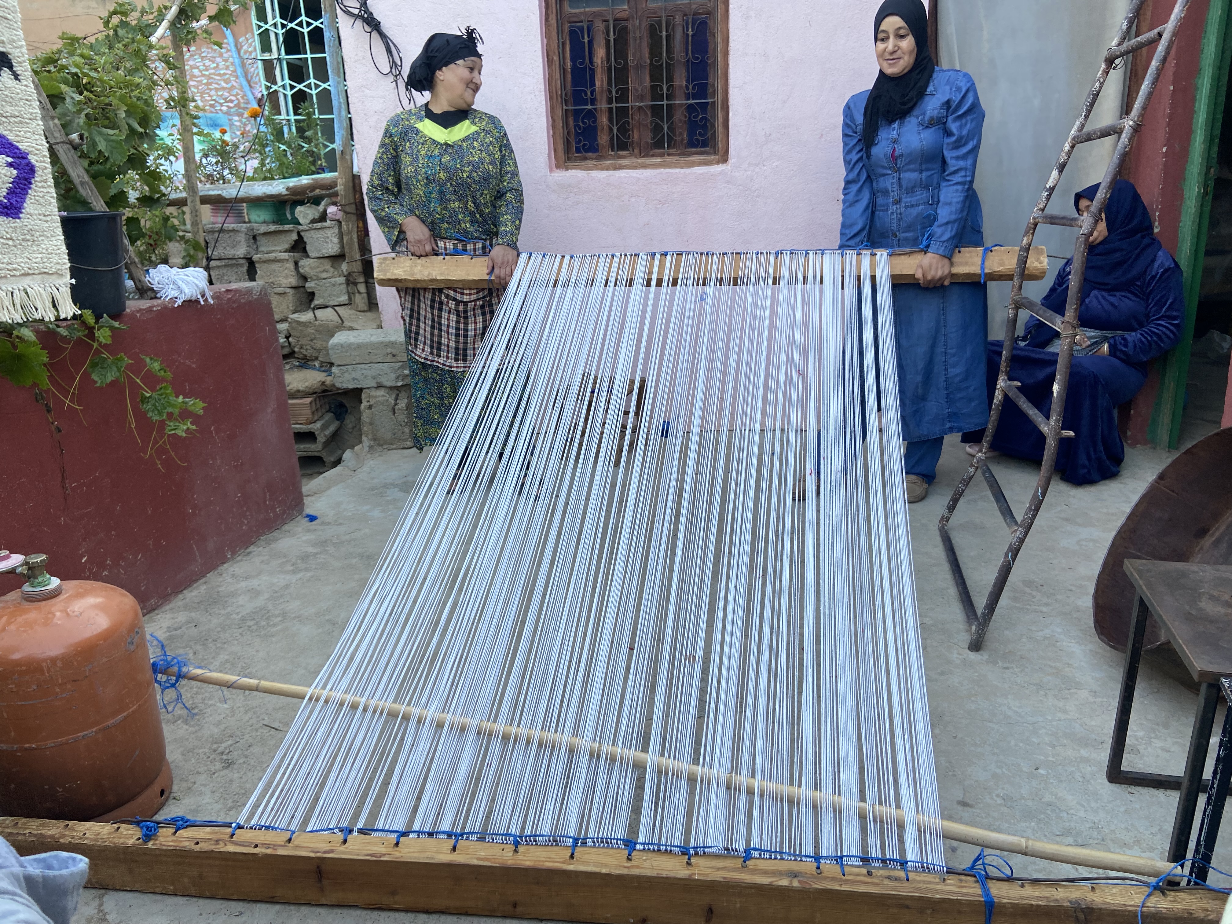 Handmade pileknot rug