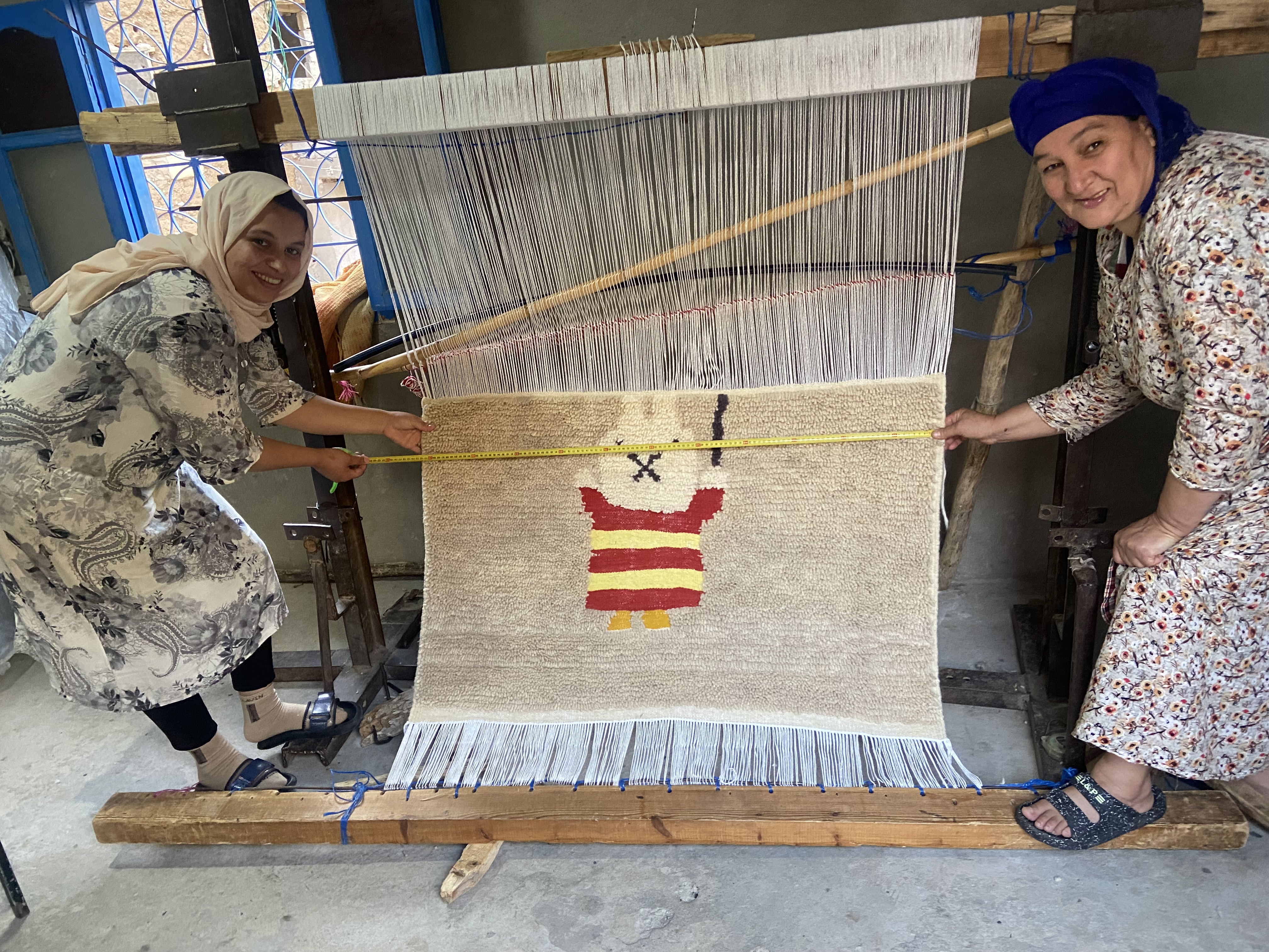 Handmade pileknot rug