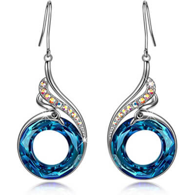 boucles d'oreille phenix swarovski