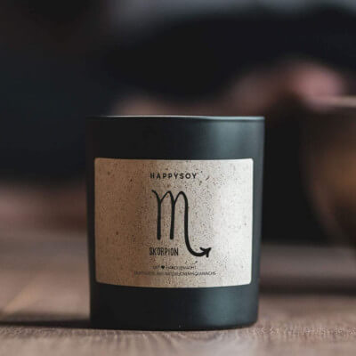 bougie signe astrologique Scorpion