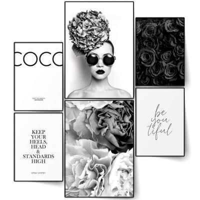 Set affiches de décoration intérieure Coco